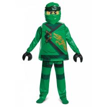 Déguisement deluxe Lloyd Ninjago- LEGO pour Enfant - Couleur Vert - Taille 7 - 8 ans (124 - 136 cm)