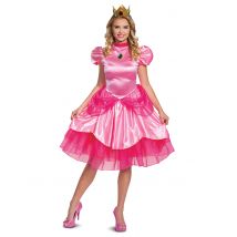Déguisement Princesse Peach NintendoDeluxe pour Femme - Couleur Rose - Taille M