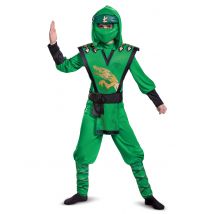 Déguisement LEGACY deluxe Lloyd Ninjago- LEGO pour Enfant - Couleur Vert - Taille 5 - 6 ans (109 - 126 cm))