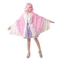 Déguisement Ailes d'ange poncho rose pour Fille - Couleur Rose