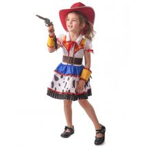 Déguisement cowgirl dessin animé pour Fille - Couleur Multicolore - Taille L 10-12 ans (130-140 cm)