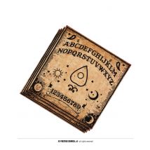 20 Serviettes en papier Ouija 33 x 33 cm - Couleur Marron