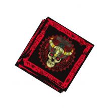 20 Serviettes en papier Vaudou 33 x 33 cm - Couleur Rouge