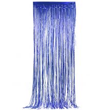 Rideau de fils bleu nuit 90 x 250 cm - Couleur Bleu foncé