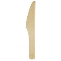 8 Couteaux en bois 15 cm - Couleur Bois