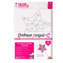 Kit plastique dingue Baguette magique - Couleur Rose