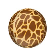 Ballon imprimé girafe 38 cm - Couleur Marron