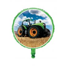 Ballon tracteur de ferme 44 cm - Couleur Vert