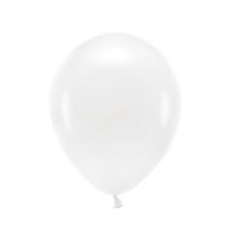 100 Ballons en latex pastel blanc 26 cm - Couleur Blanc