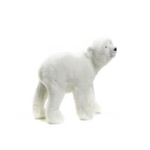 Décoration ours polaire 17 cm - Couleur Blanc