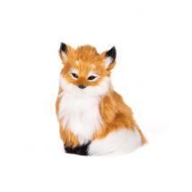 Décoration petit renard 12 cm - Couleur Marron
