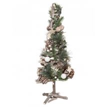 Sapin de noël en bois naturel 55 cm - Couleur Vert