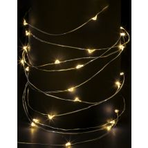 Guirlande de sapin lumineuse blanc chaud 10 m - Couleur Blanc
