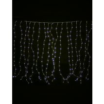 Rideau lumineux blanc froid 1,7 X 0,5 m 90 LED - Couleur Blanc