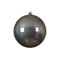 Boule de noël géante argentée 20 cm - Couleur Argent