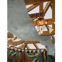Tenture de mariage grise 80 cm x 25 m - Couleur Gris