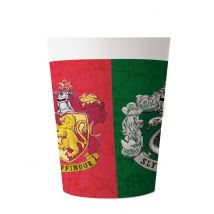 2 Gobelets en plastique réutilisable Harry Potter 230 ml - Couleur Rouge