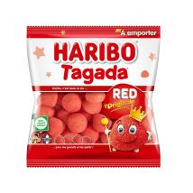 Sachet bonbons Haribo fraises Tagada 120 gr - Couleur Rouge