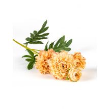 Fleurs de zinnia artificielles sur tige pêche 61 cm - Couleur Orange