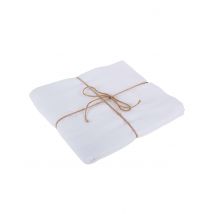 Nappe gaze de coton blanche 130 x 240 cm - Couleur Blanc