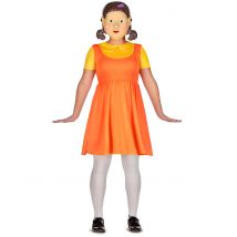 Déguisement poupée tueuse pour Femme - Couleur Orange - Taille S / M