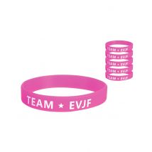 6 Bracelets Team EVJF - Couleur Rose