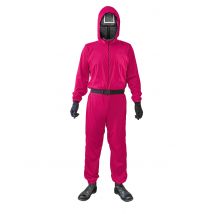 Déguisement complet gardien de jeu symbole carré - Couleur Rose