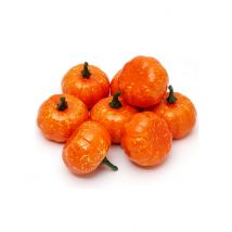 12 Petites citrouilles 5 cm - Couleur Orange