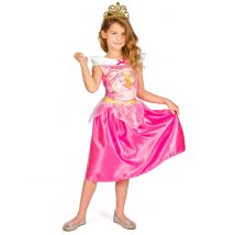 Déguisement Aurore La Belle au bois dormant basique pour Fille - Couleur Rose - Taille 5 - 6 ans (109 - 126 cm))
