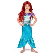 Déguisement Ariel la Petite Sirène basique pour Fille - Couleur Multicolore - Taille 3 - 4 ans (97 - 109 cm)