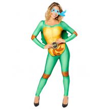 Déguisement Tortue Ninja avec 4 masques pour Femme - Couleur Vert - Taille S