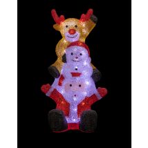 Décoration lumineuse Noël 58 cm - Couleur Rouge