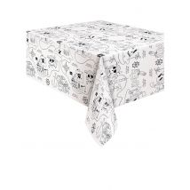 Nappe en papier carte au trésor pirate 137 x 213 cm - Couleur Noir