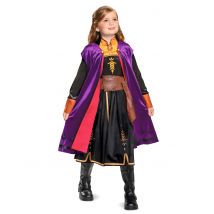 Déguisement deluxe Anna La reine des neiges pour Fille - Couleur Marron - Taille 5 - 6 ans (109 - 126 cm))