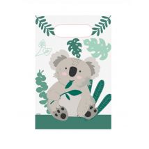 8 Sacs cadeaux Koala 23 x 16 cm - Couleur Gris