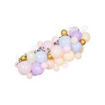 Kit arche Berlingot pastel 45 ballons - Couleur Rose