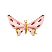 Ballon géant en aluminium papillon 120 x 87 cm - Couleur Rose