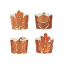 8 Habillages à gobelets automne - Couleur Orange