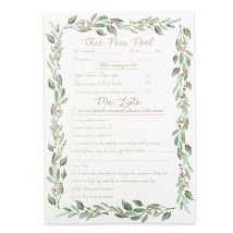 Grande lettre au Père Noël avec enveloppe Tradi Chic 21 x 28,5cm - Couleur Rouge