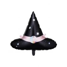 Ballon aluminium chapeau de sorcière 66 x 57 cm - Couleur Noir