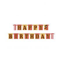 Guirlande en carton Happy Birthday kawaii Harry Potter 180 cm - Couleur Orange