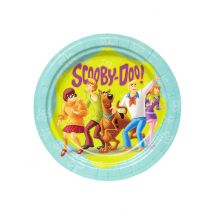 8 Assiettes en carton FSC Scooby-Doo 23 cm - Couleur Multicolore