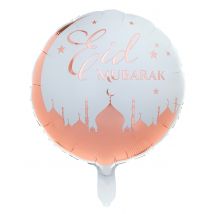 Ballon en aluminium Eid Mubarak 45 cm - Couleur Rose
