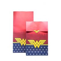 6 Sacs Cadeaux Wonder Woman - Couleur Multicolore