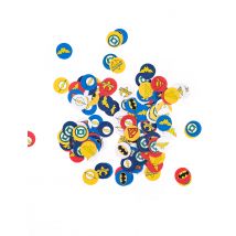 160 Confettis Justice League 2cm - Couleur Multicolore