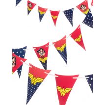 Guirlande à fanions Wonder Woman 2m - Couleur Rouge