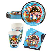 Kit anniversaire vaisselle jetable pirate