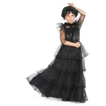 Déguisement robe de bal gothique pour Fille - Couleur Noir - Taille L 10-12 ans (130-140 cm)