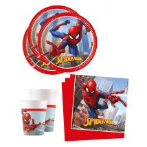 Pack vaisselle Spiderman - Couleur Rouge