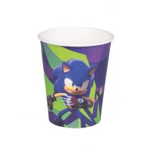 8 Gobelets Sonic Prime 250 ml - Couleur Multicolore